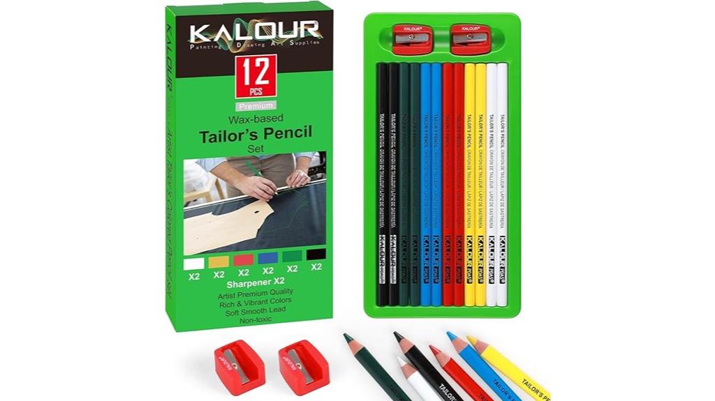 set of twelve sewing pencils