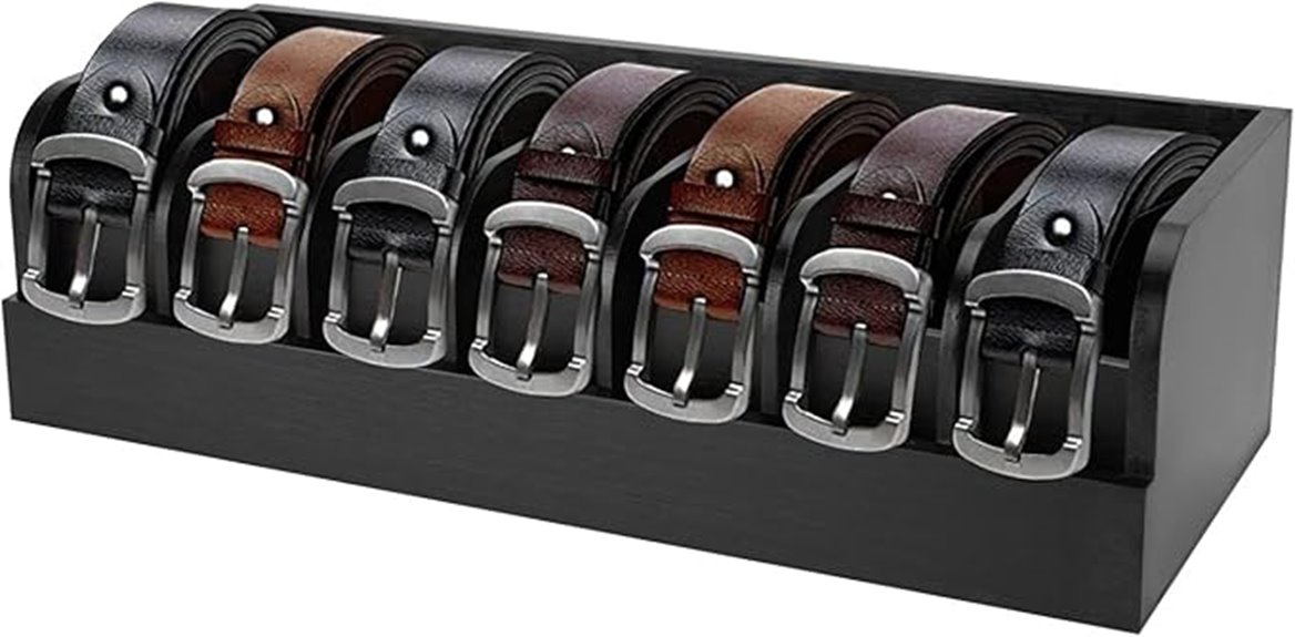 seven compartment belt organizer