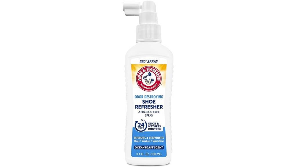 shoe odor removing spray