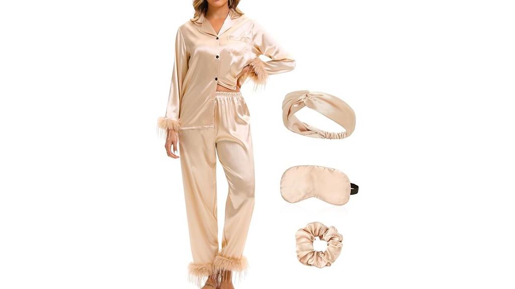 silk satin pajama set