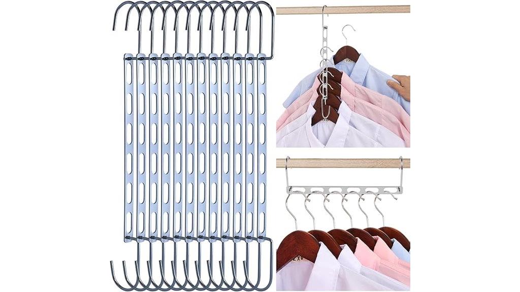 space saving metal hangers