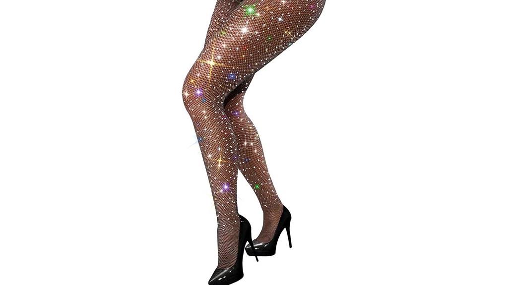 sparkly fishnet tights