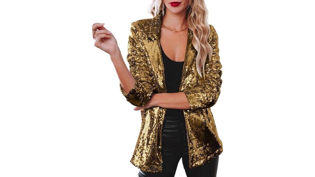 sparkly women s sequin blazer