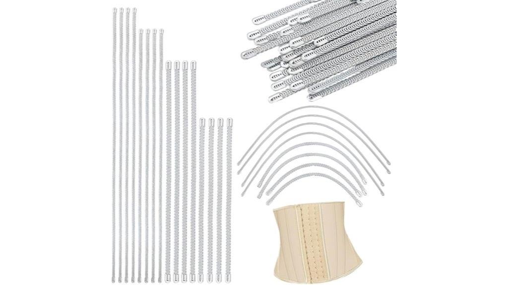 spiral metal boning sticks