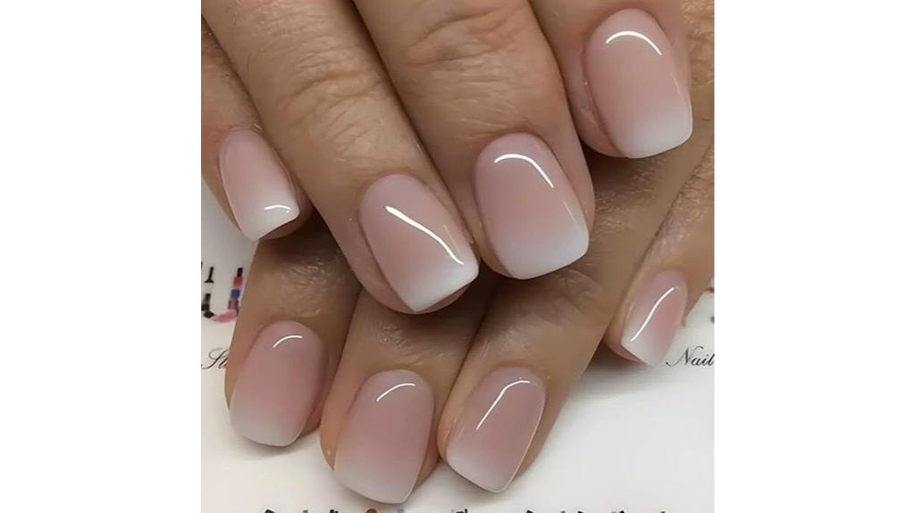 square french ombre nails