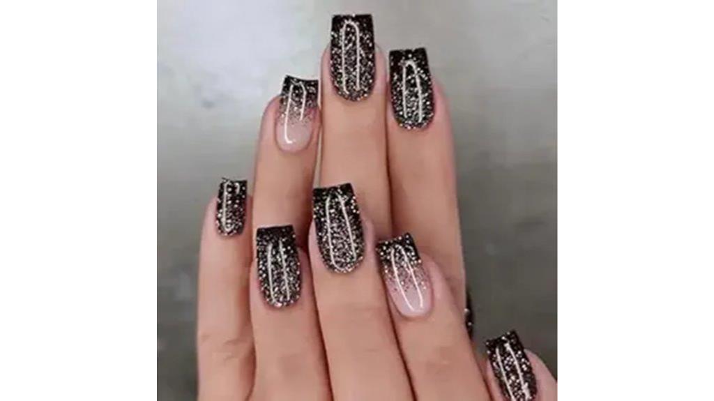 square press on nails