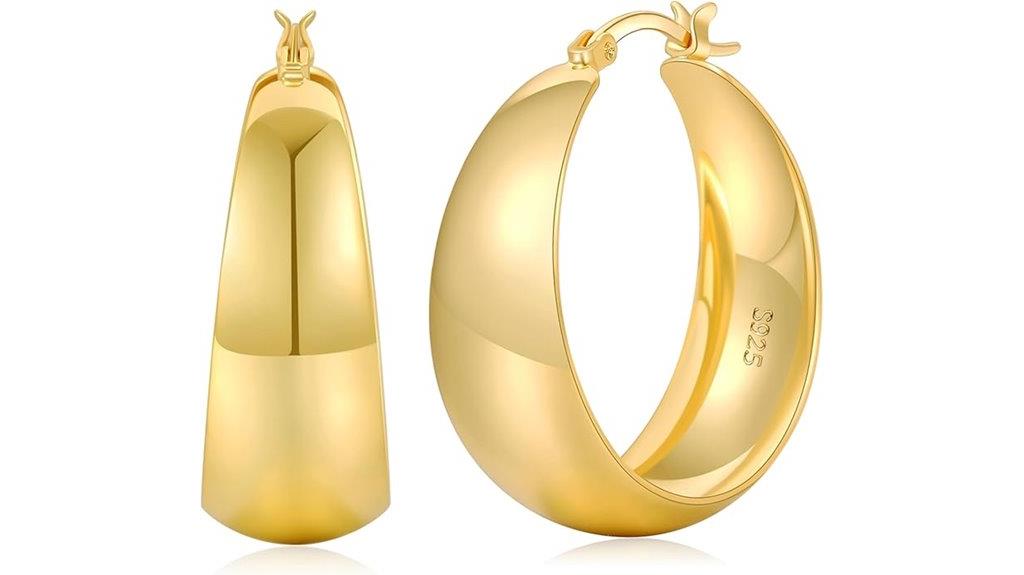 sterling silver hoop earrings