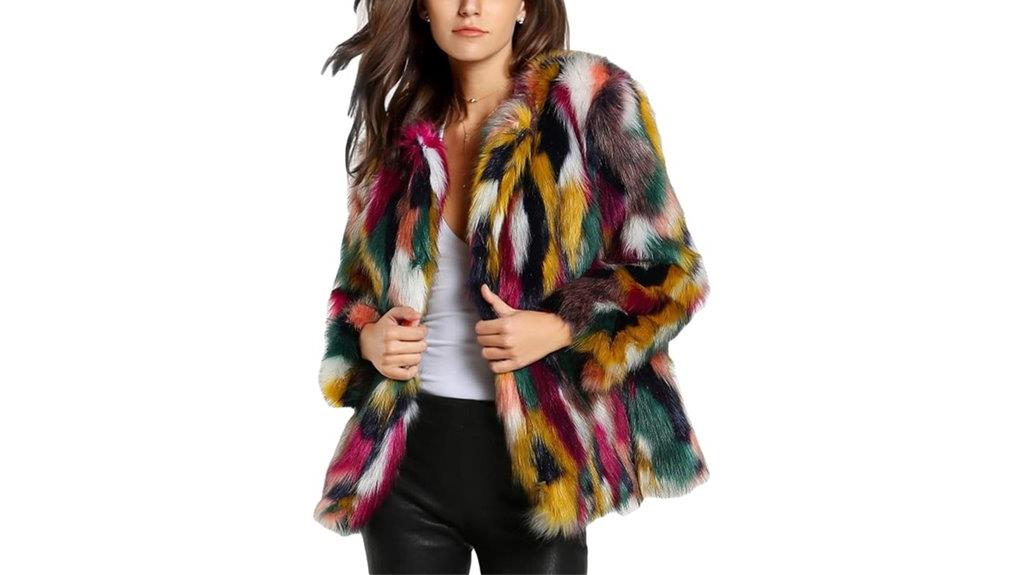 stylish faux fur coat