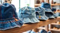 stylish sustainable denim hats