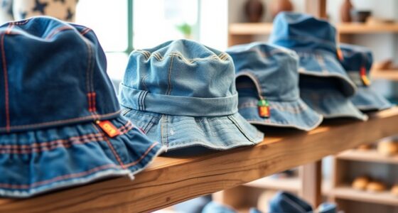 stylish sustainable denim hats