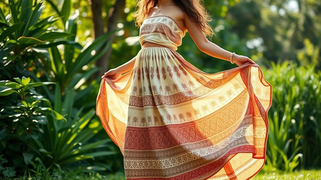 stylish sustainable maxi skirts