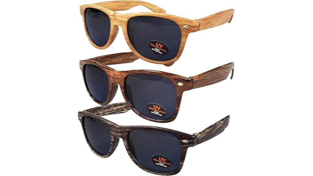 three pack sunglasses uva uvb