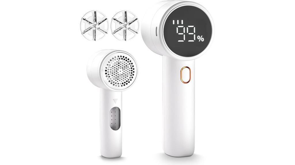 three speed led fabric shaver