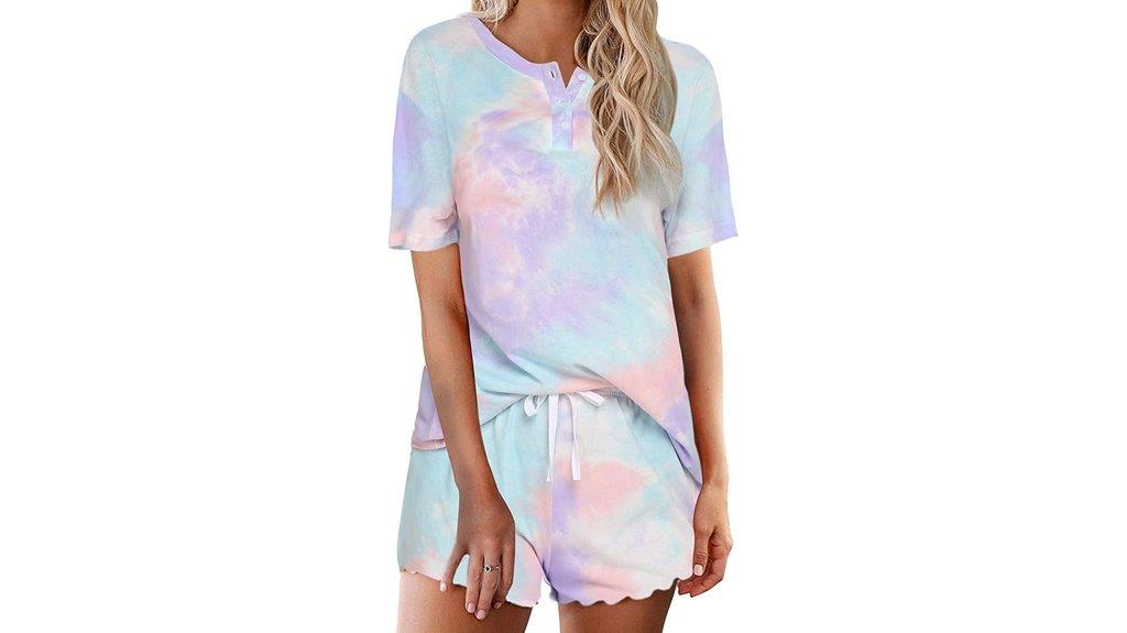 tie dye pajamas set
