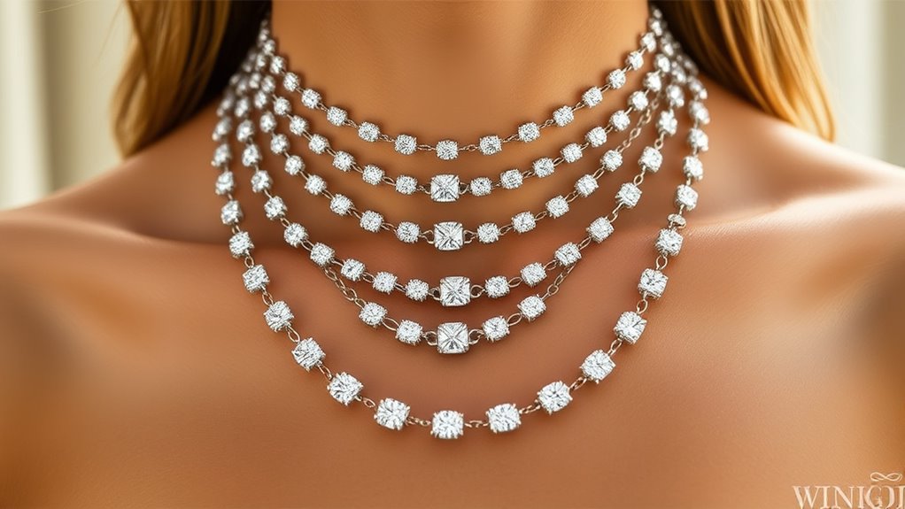 top cz tennis necklace picks