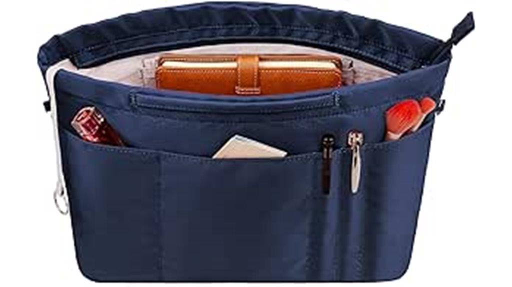 tote bag zipper organizer