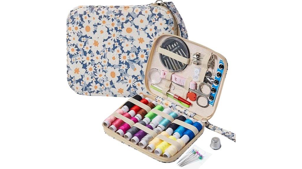 travel sewing kit with 87 pieces
