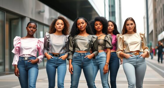 trendy puff sleeve crop tops