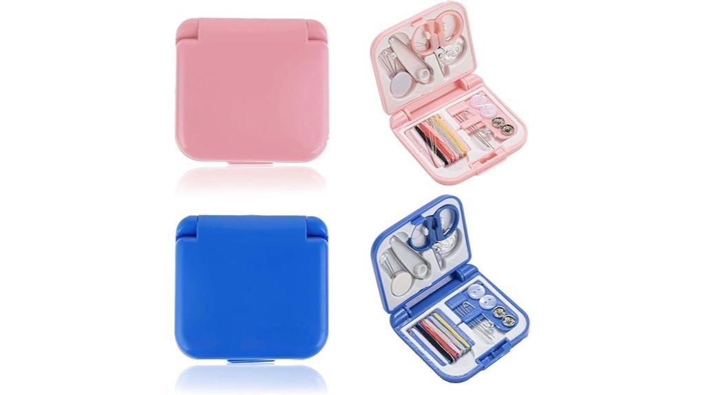 two mini travel sewing kits
