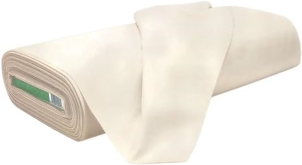 unbleached muslin textile fabric