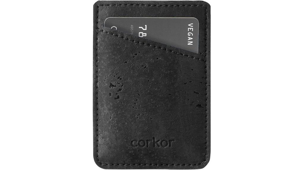 vegan slim cork wallet