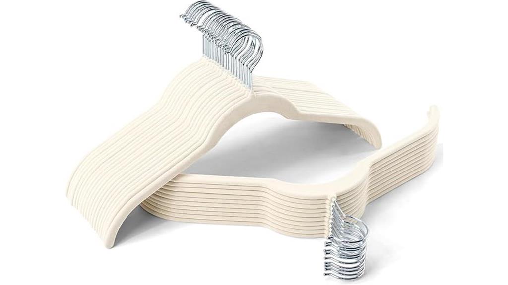 velvet non slip shirt hangers