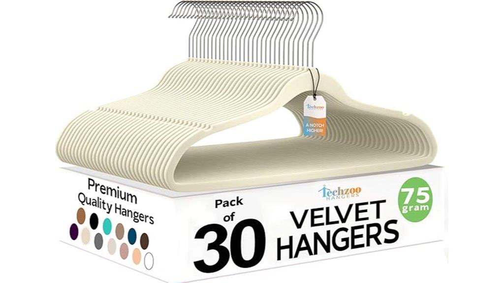 velvet non slip suit hangers