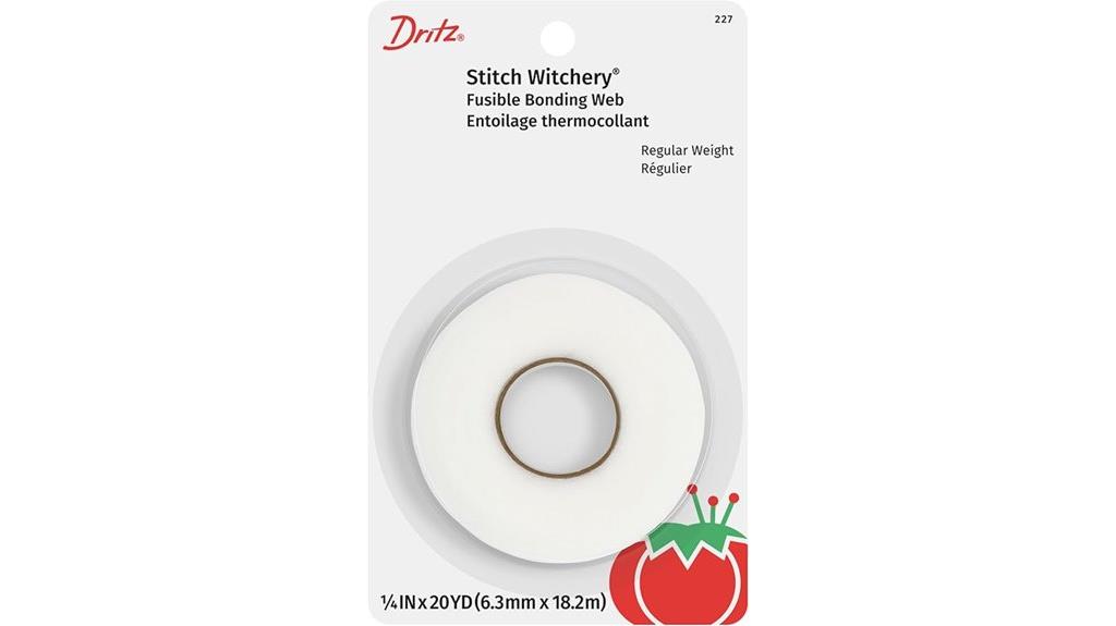 white stitch witchery tape
