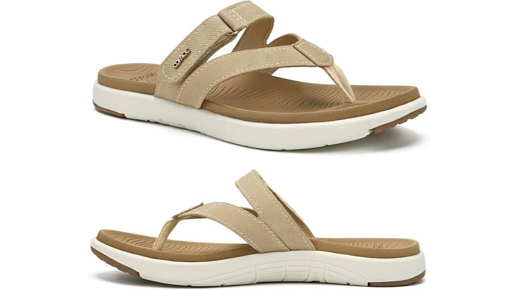 women s arch support flip flops