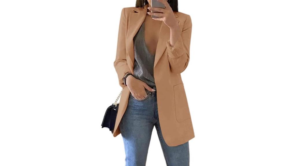 women s casual open front blazer