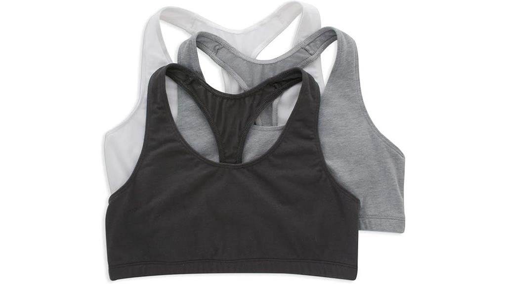 women s cotton racerback bralette