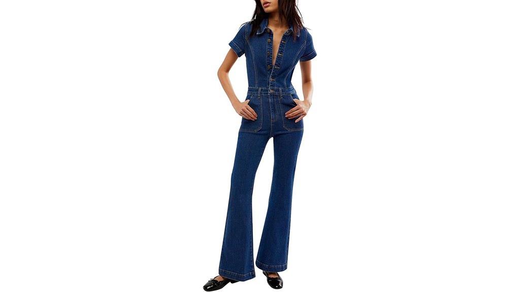 women s denim jumpsuit style