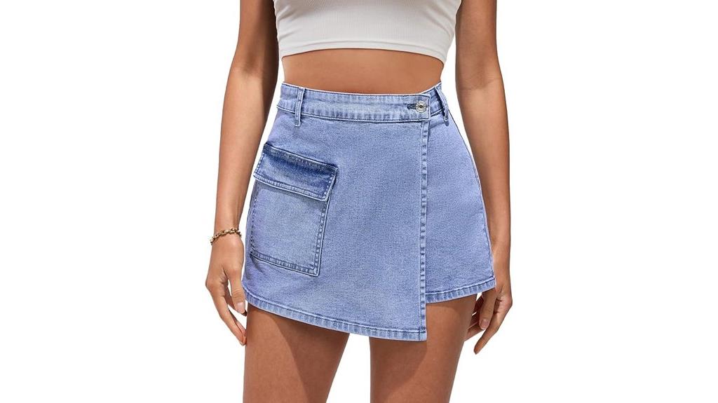 women s denim skorts