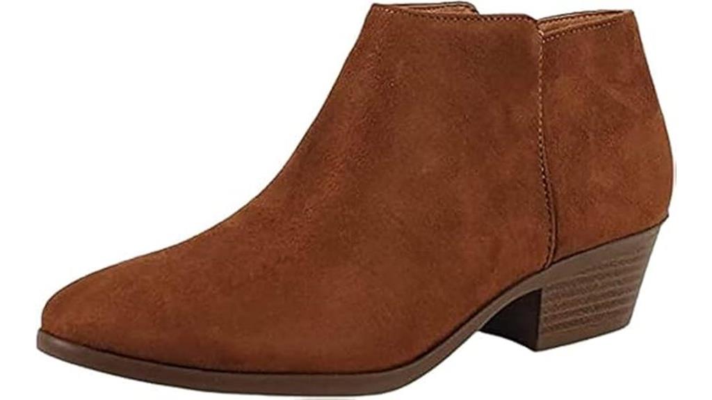 women s faux suede western booties