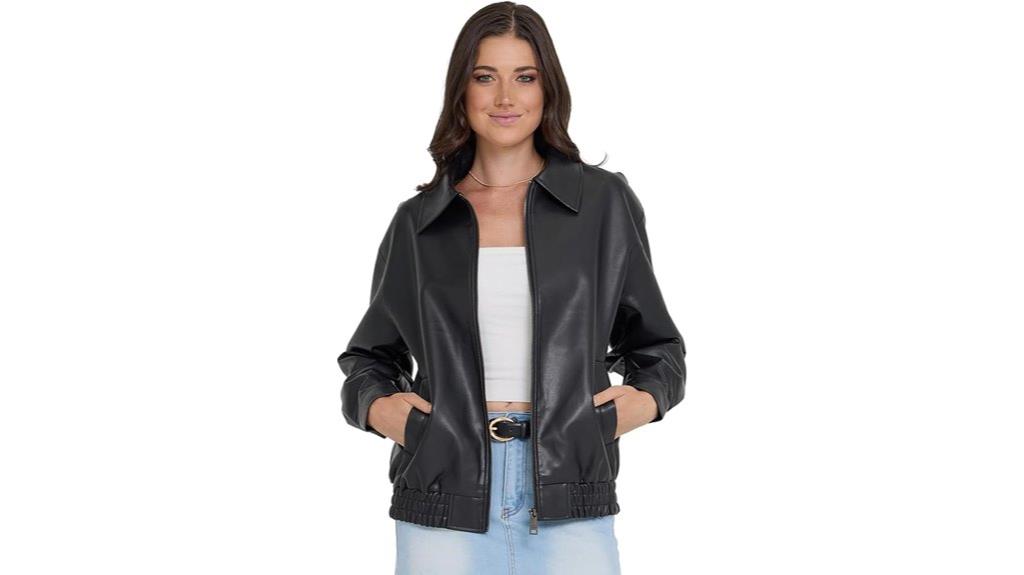 women s leather jacket style