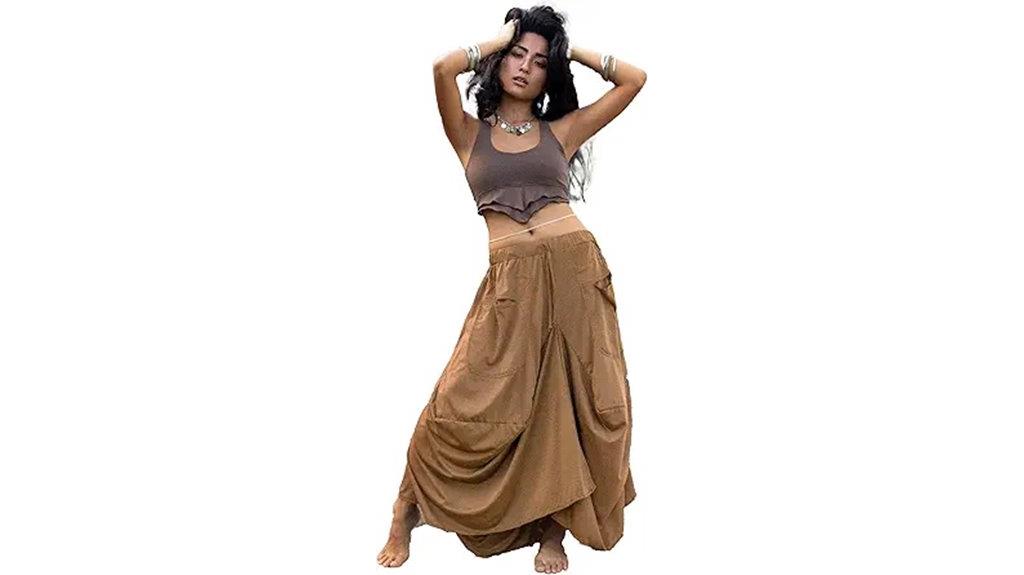 women s maxi skirt pockets