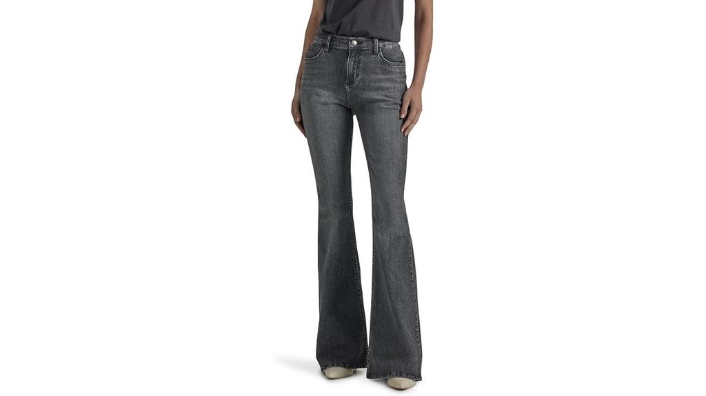 women s mid rise flare jeans