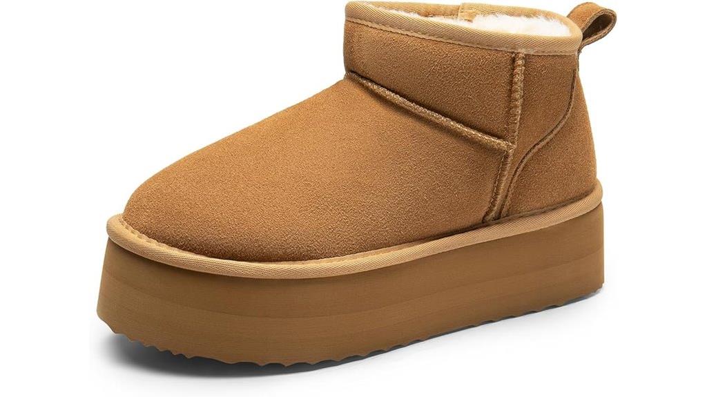 women s platform mini boots