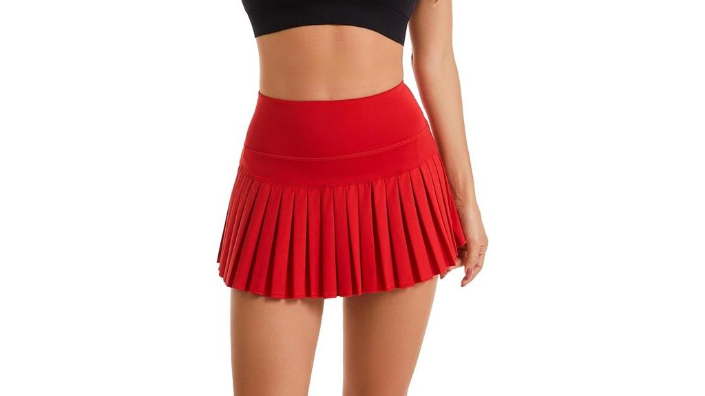 women s pleated tennis skirt