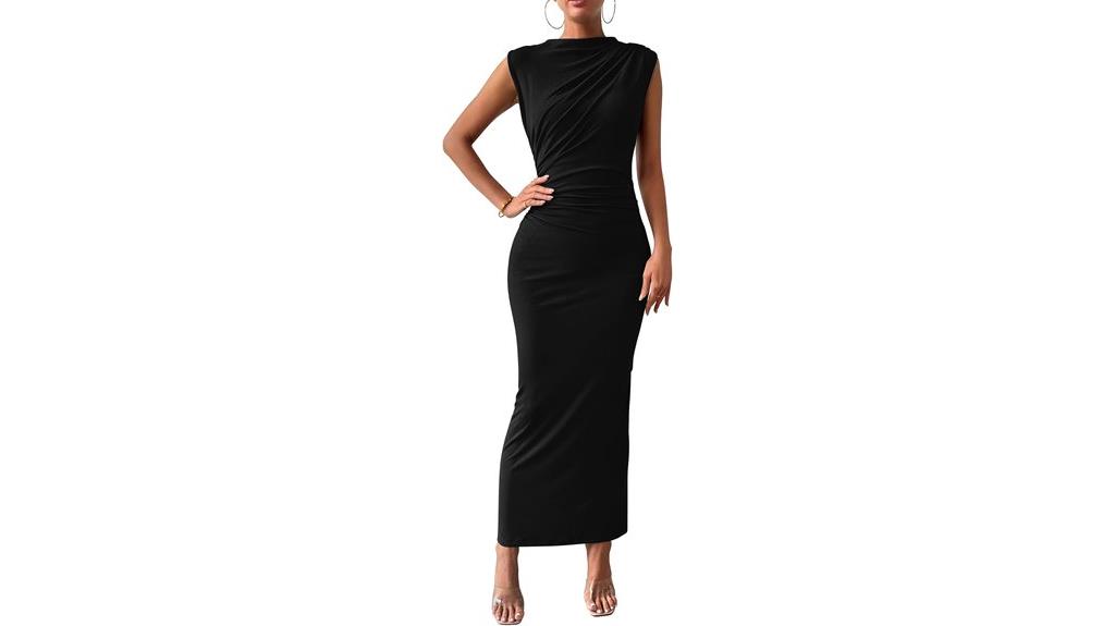 women s ruched bodycon dress
