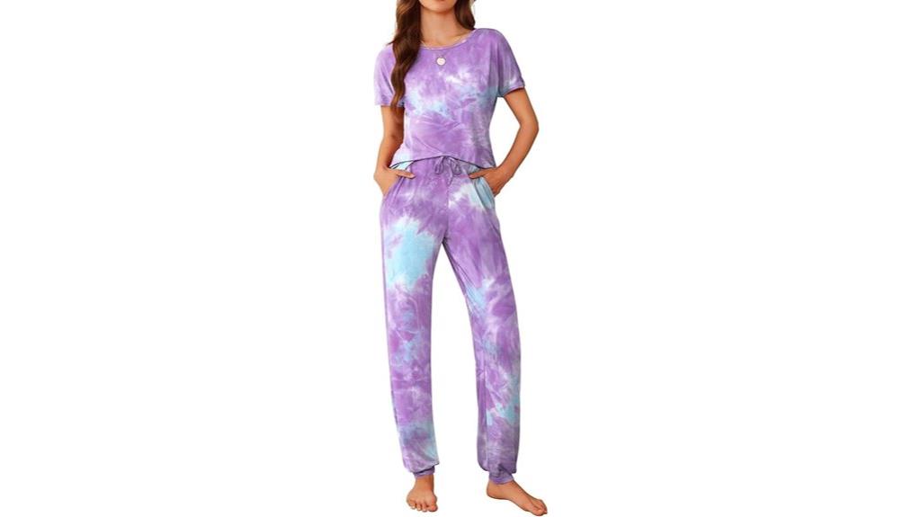 women s short sleeve pajama set