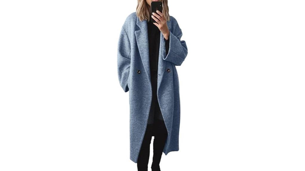 women s wool double breasted coat
