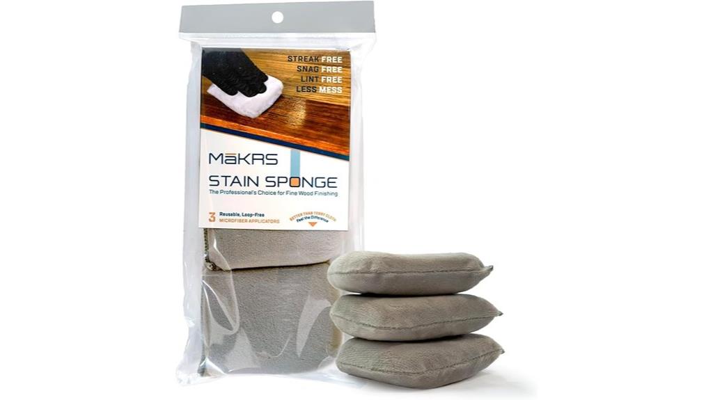 wood finish stain sponges