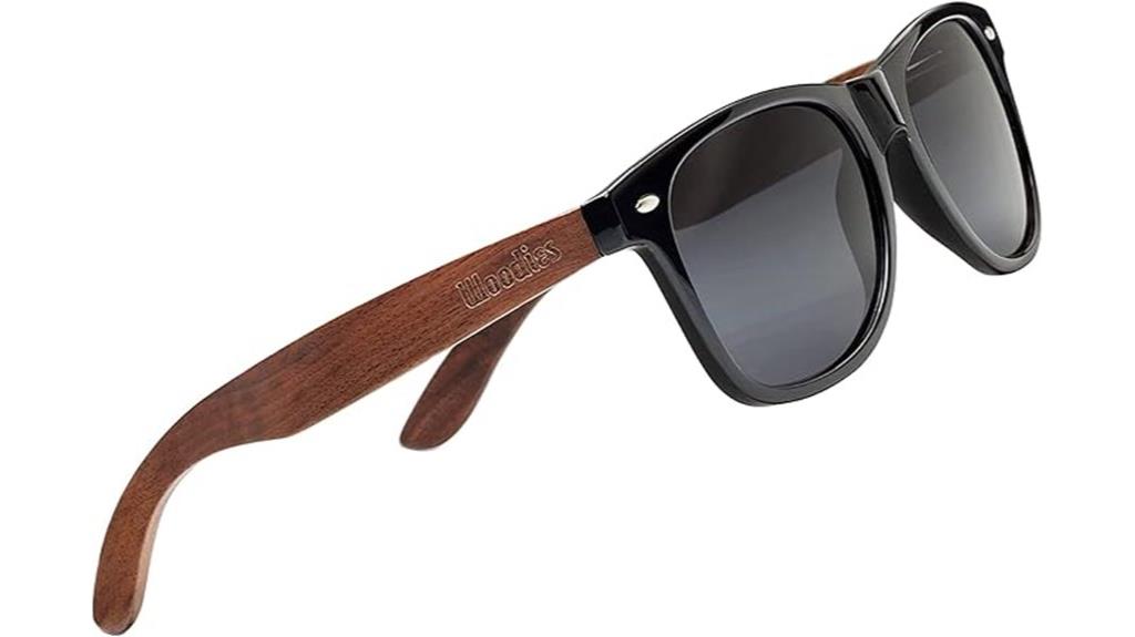 wooden sunglasses with case