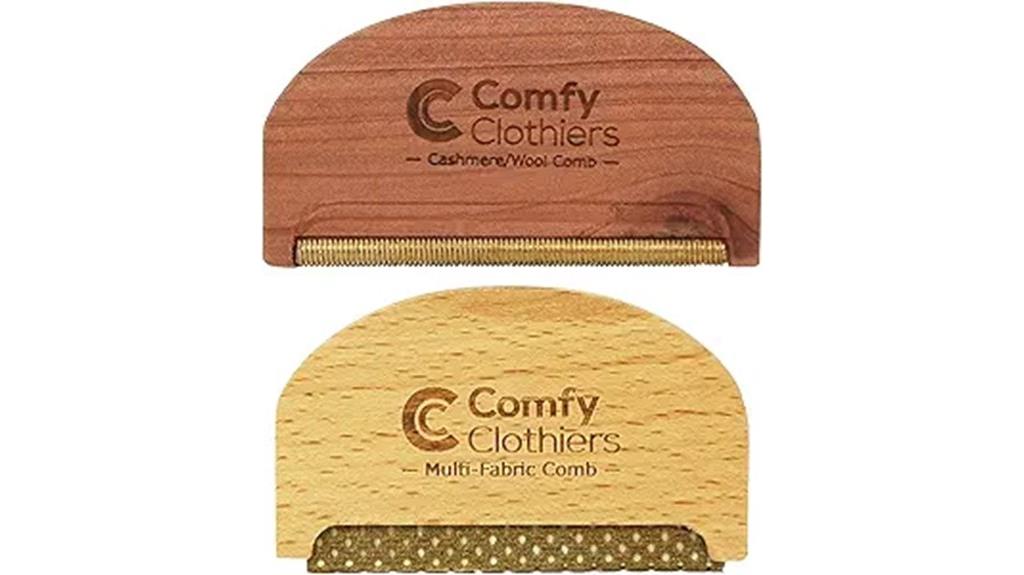 wooden sweater shaver set