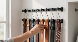 efficiently organize belts quickly