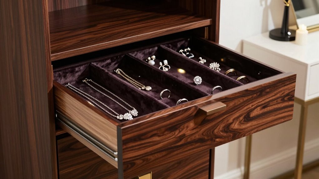 elegant vintage jewelry organization