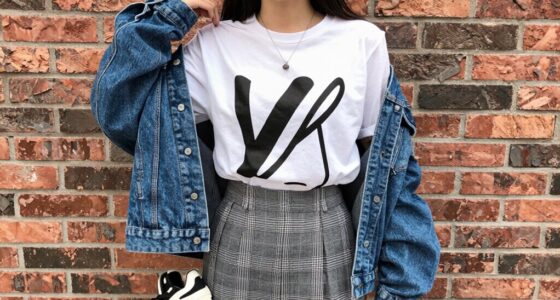 layered graphic tee styling