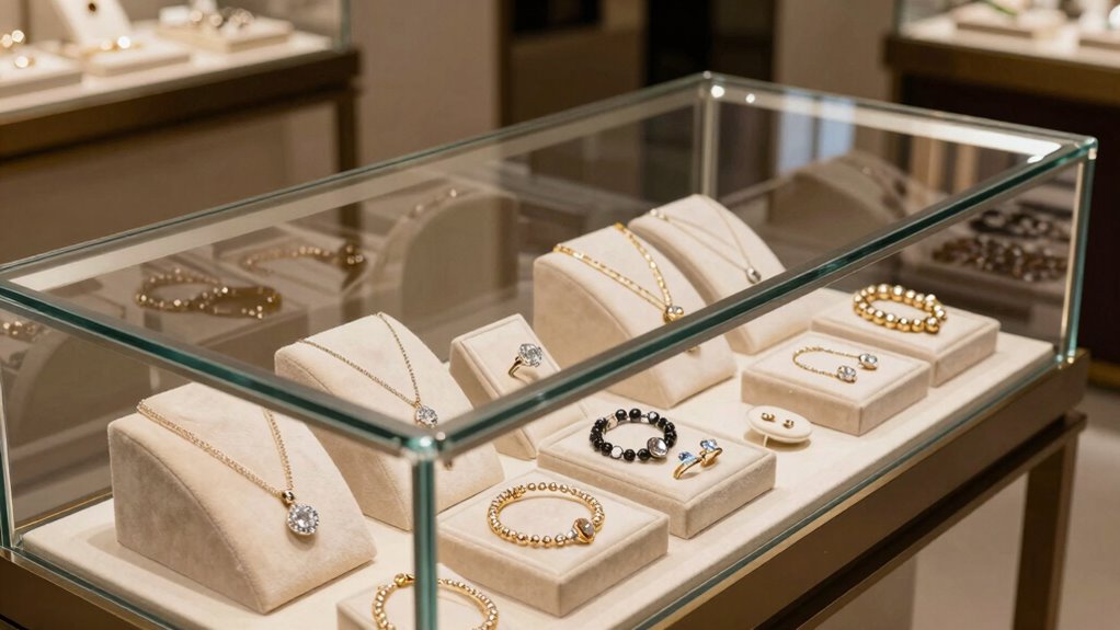 luxury lighting enhances display