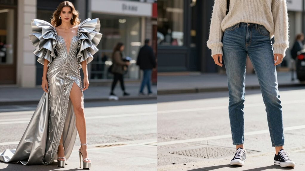 red carpet glamour adapts practically